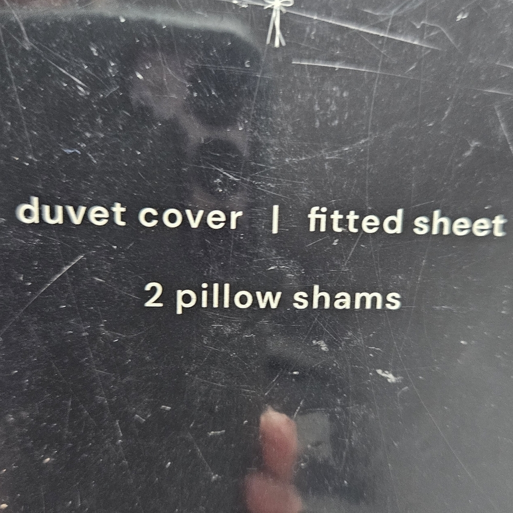 Linen And Lounge Dalia Mauve Duvet Fitted Sheet 2 Pillow Shams Twin - Picture 4 of 5